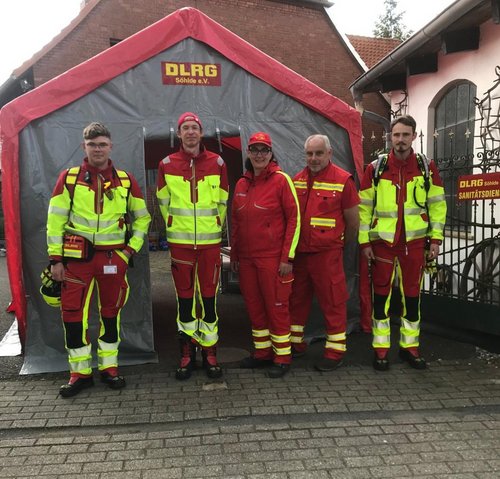 Sanitätsdienst beim Adlumer Abendlauf 